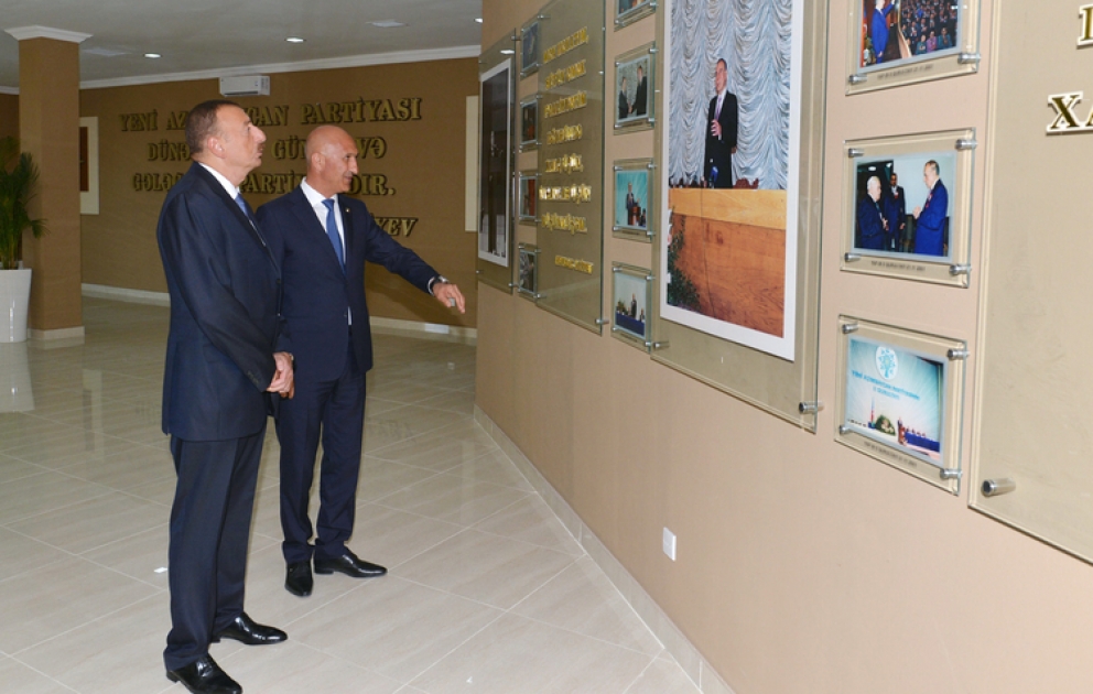 Le nouveau bâtiment administratif du bureau du Parti du nouvel Azerbaïdjan à Siyazan a été mis en service