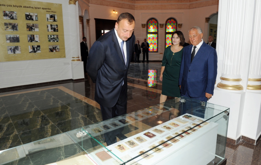 Le président Ilham Aliyev a participé à l’ouverture du Musée d’histoire locale de Khatchmaz