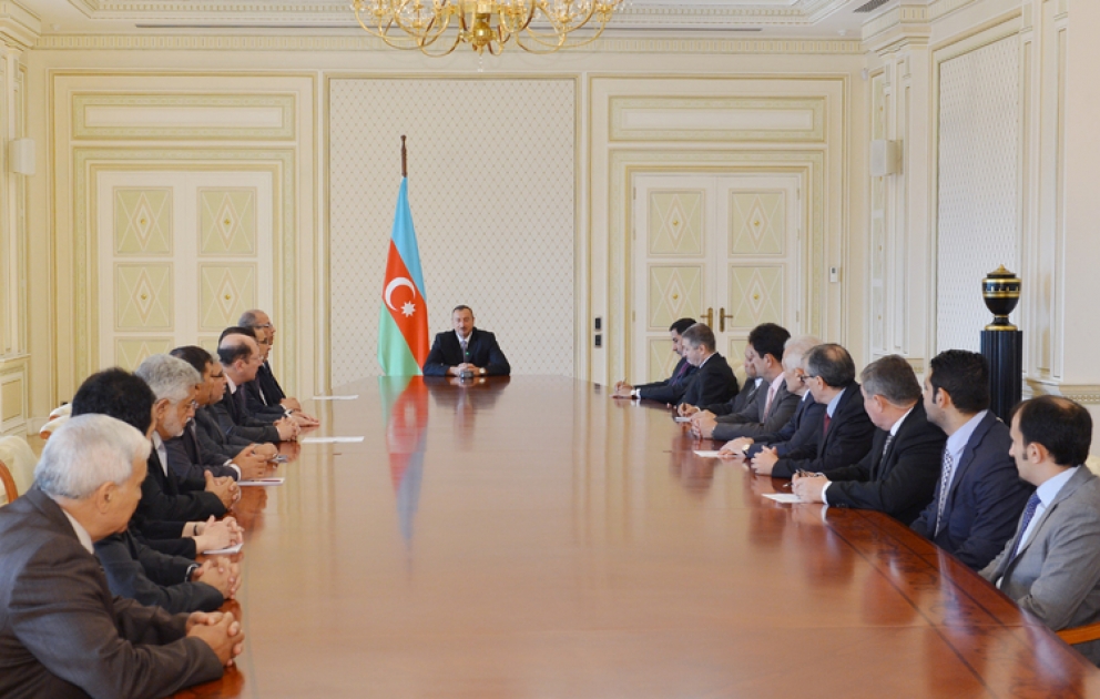 Le président Ilham Aliyev a reçu les ambassadeurs et les responsables des missions diplomatiques des pays musulmans en Azerbaïdjan à l’occasion du mois sacré musulman du Ramadan
