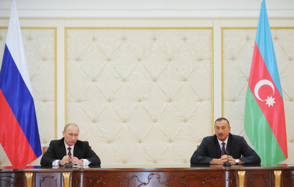 Le président azerbaïdjanais Ilham Aliyev et son homologue russe Vladimir Poutine ont tenu une conférnce de presse