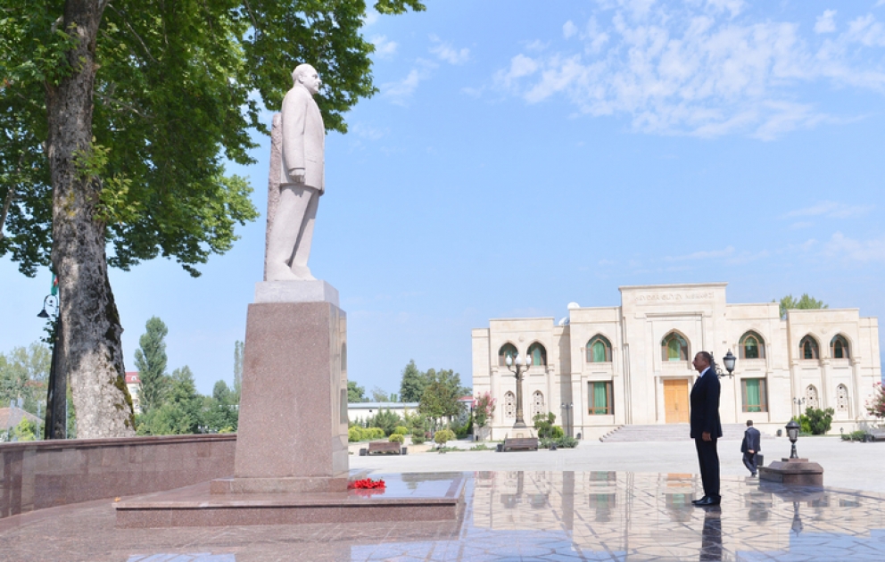Le président azerbaïdjanais Ilham Aliyev est arrivé dans la région d’Ismayilli