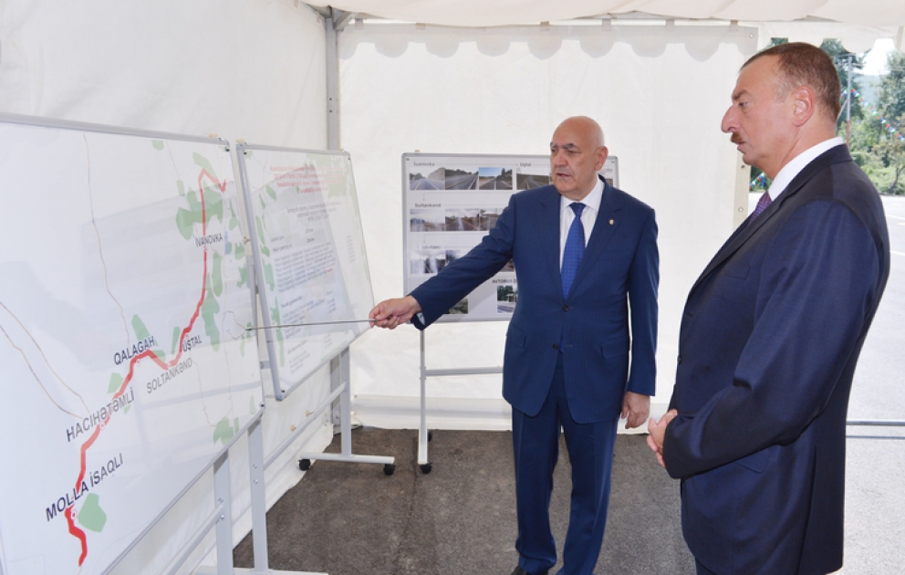 L’inauguration de la route Ivanovka-Hajihatamli-Mollaisagly à Ismayilli