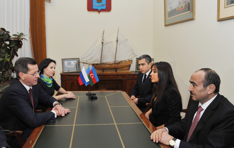 Vice-President of Heydar Aliyev Foundation meets Governor of Astrakhan oblast