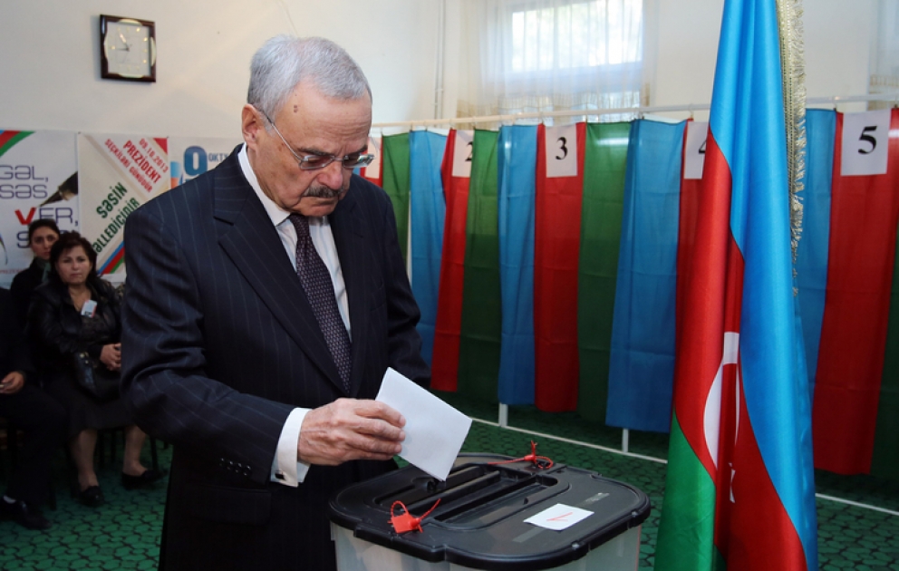 Azerbaijani PM casts his vote