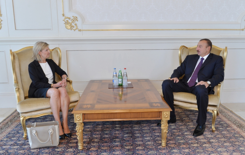President Ilham Aliyev receives credentials of incoming Belgian ambassador