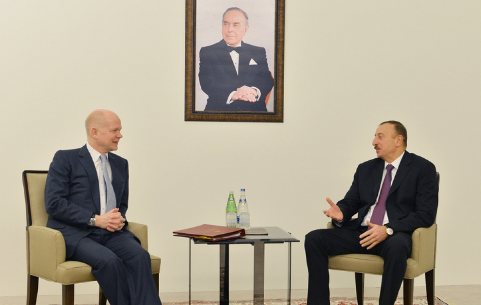 President Ilham Aliyev receives British Foreign Secretary