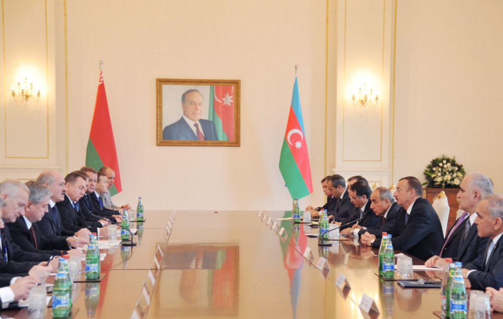 Azerbaijani and Belarus presidents have expanded meeting