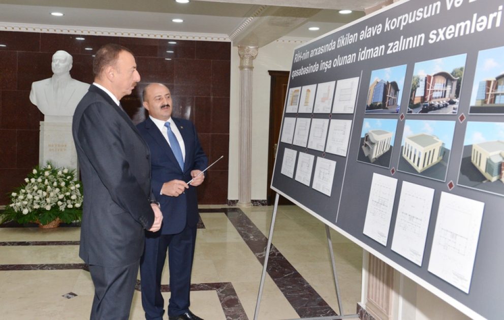 President Ilham Aliyev views administrative building of Sabail Executive Authorities after major overhaul