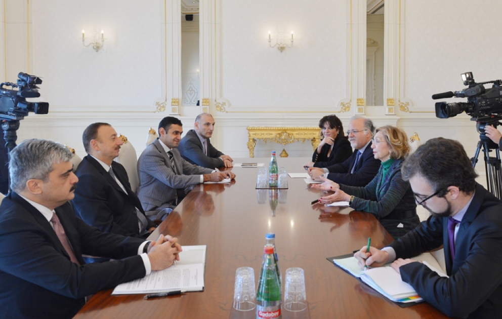 Azerbaijan`s President receives French Foreign Trade Minister