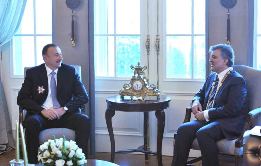 President Ilham Aliyev meets Turkish counterpart Abdullah Gul