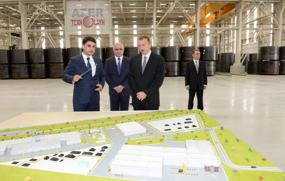 President Ilham Aliyev visits Sumgayit