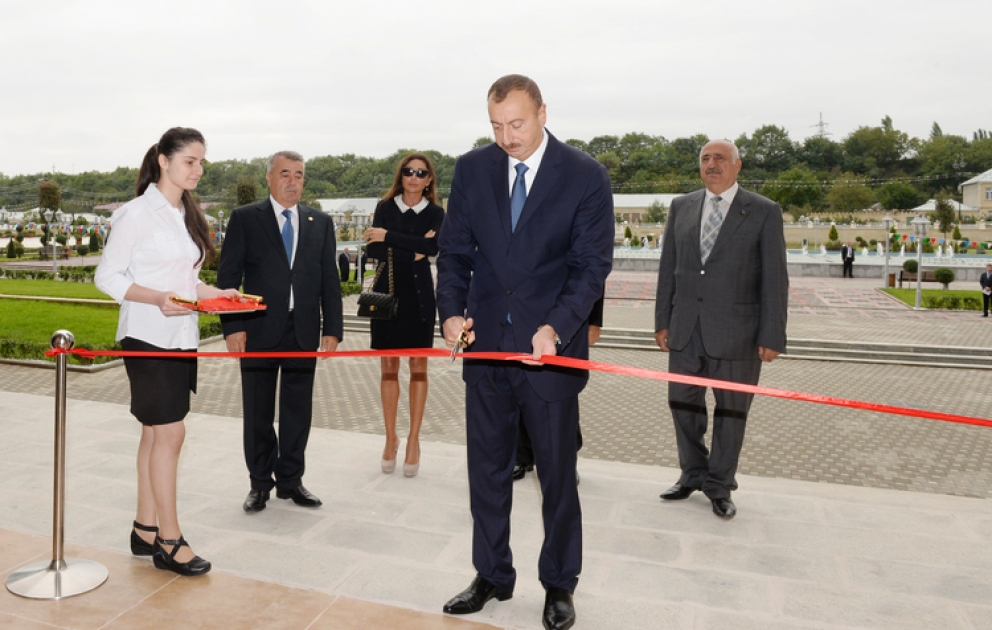 President Ilham Aliyev attends opening of Guba Youth Center