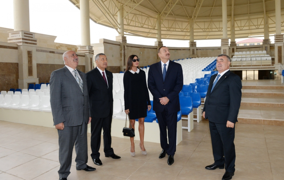President Ilham Aliyev opens Green Theatre in Guba