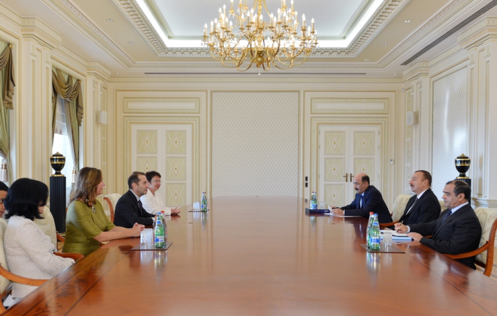 President Ilham Aliyev receives president of Conference of European National Librarians and vice-president of the Library Assembly of Eurasia