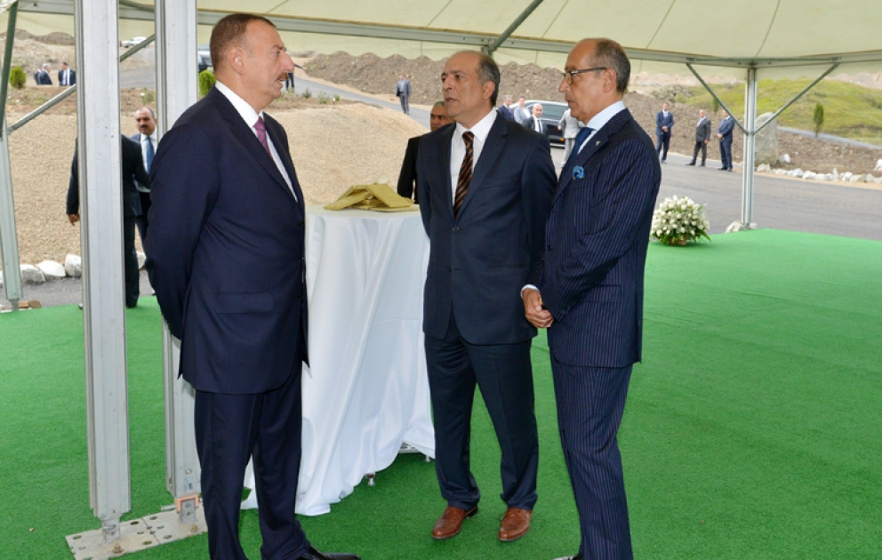 President Ilham Aliyev opens new plant of Azerbaijan International Mining Company Limited in Gadabay