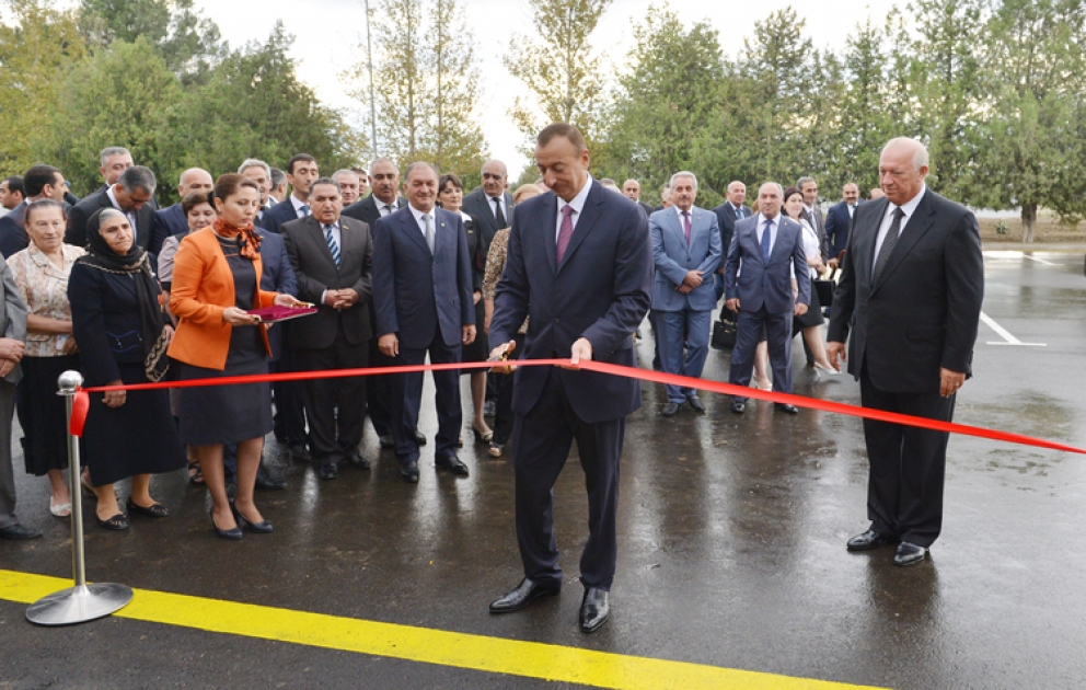 L’inauguration de l’aéroport à Yevlakh