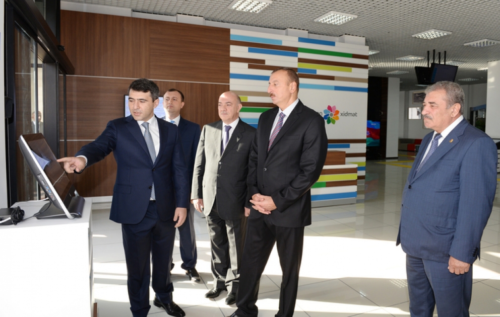 Le président azerbaïdjanais Ilham Aliyev a participé à l’inauguration du 3e centre du service ASAN à Bakou de l’Agence nationale des services à la personne et des innovations sociales