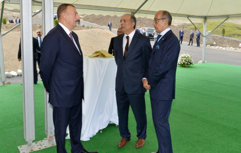 Inauguration de la nouvelle usine de la société «Azerbaijan International Mining Company Limited» à Gadabey