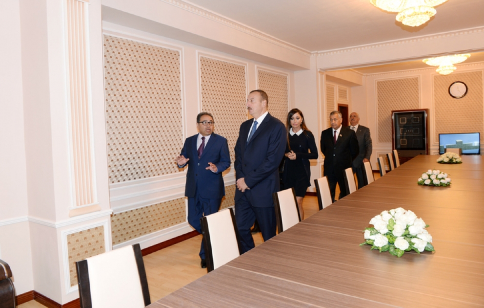 Le président Ilham Aliyev a participé à l’inauguration du centre d’études et de loisirs de l’Université d’Etat de Bakou à Gouba