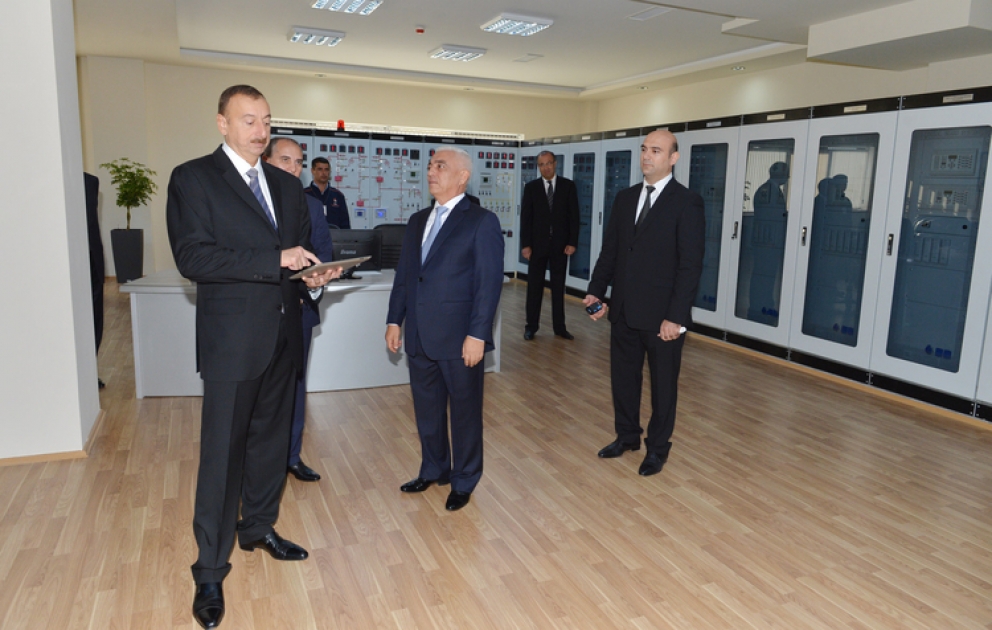 Le président azerbaïdjanais Ilham Aliyev a participé à la mise en service de la sous-station électrique № 204 dans l'arrondissement Nizami à Bakou