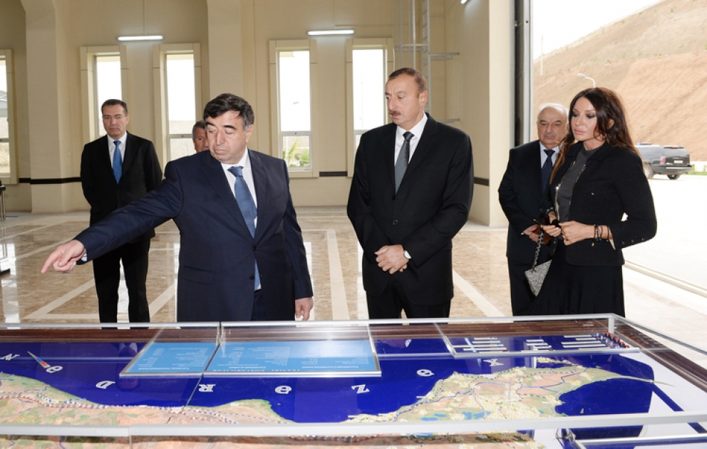 Inauguration du réservoir Takhtakorpu, de la Centrale hydroélectrique Takhtakorpu et du canal d’eau Takhtakorpu-Djeyranbatan dans la région de Chabran