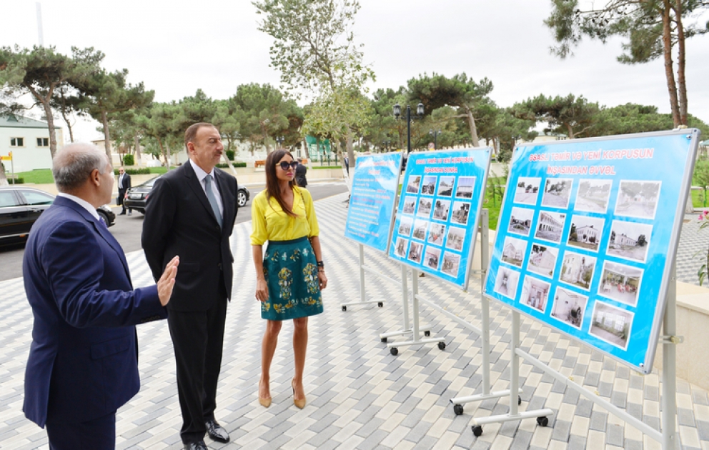 Le président azerbaïdjanais Ilham Aliyev a visité le pensionnat des vétérans de la guerre et du travail, afin de constater les améliorations après les travaux de reconstruction et d’entretien dans le bourg de Bilgah