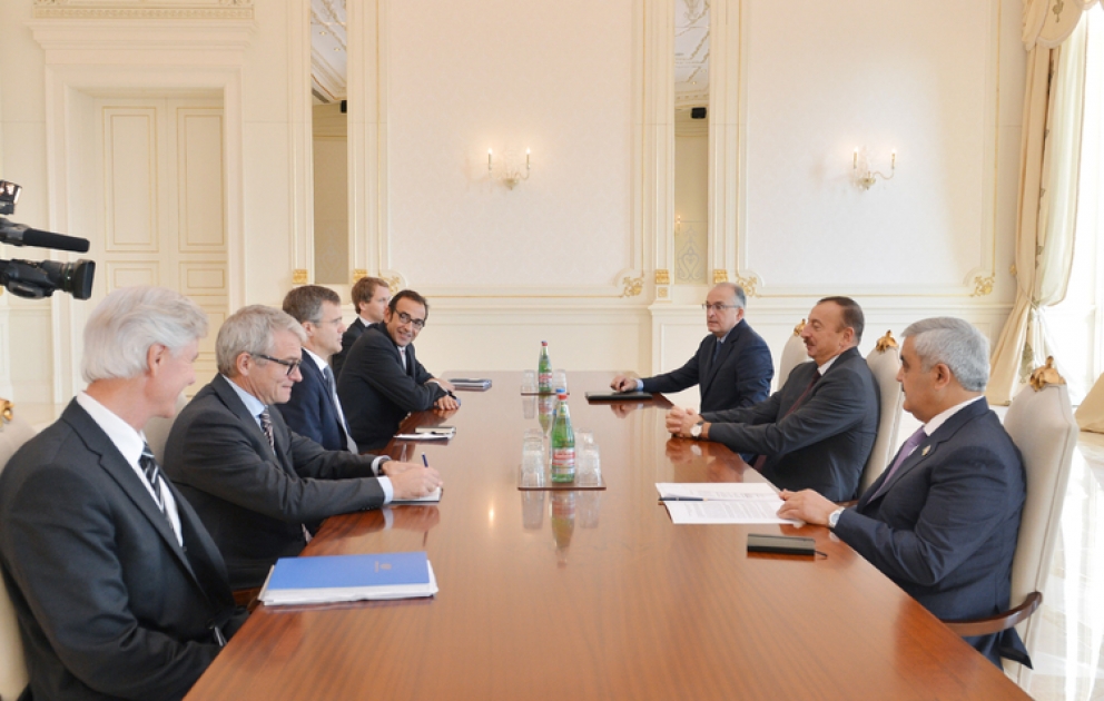 Le président azerbaïdjanais Ilham Aliyev a reçu le président de la compagnie Statoil