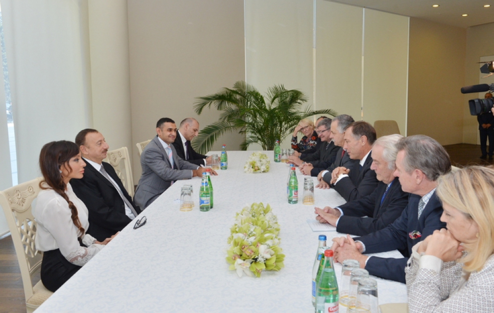 Le président azerbaïdjanais Ilham Aliyev a reçu la délégation de députés et sénateurs du parlement français