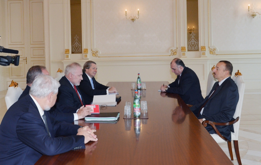 Le président azerbaïdjanais Ilham Aliyev a reçu les coprésidents du Groupe de Minsk de l’OSCE et le représentant spécial du président en exercice de l’OSCE