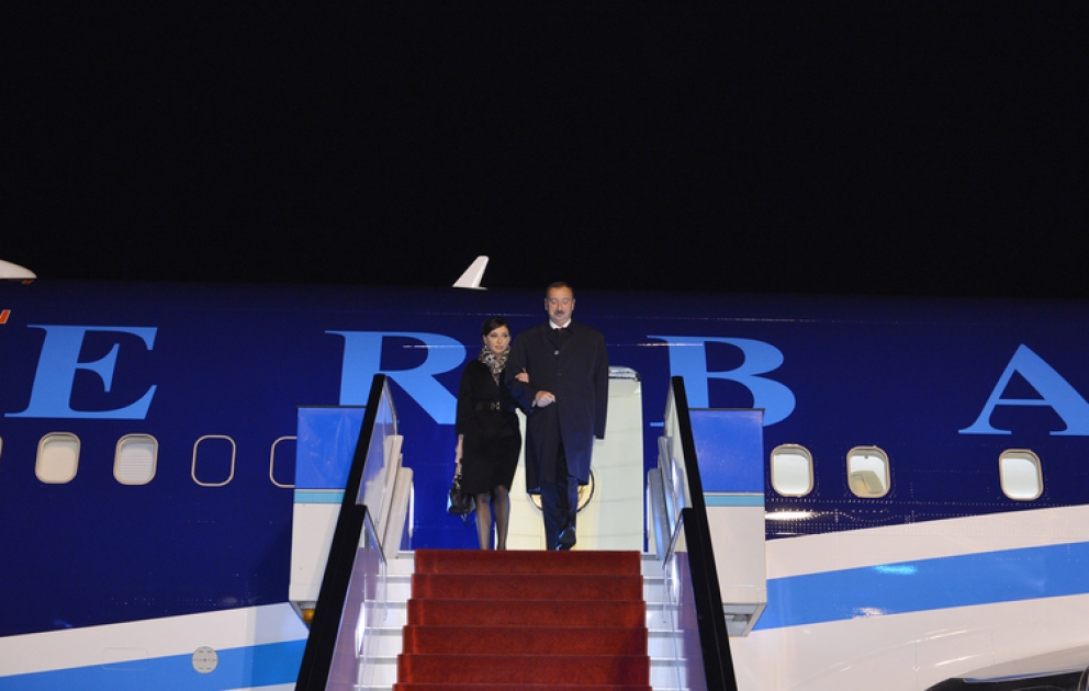 Le président de la République d’Azerbaïdjan Ilham Aliyev est arrivé en visite officielle en République de Turquie