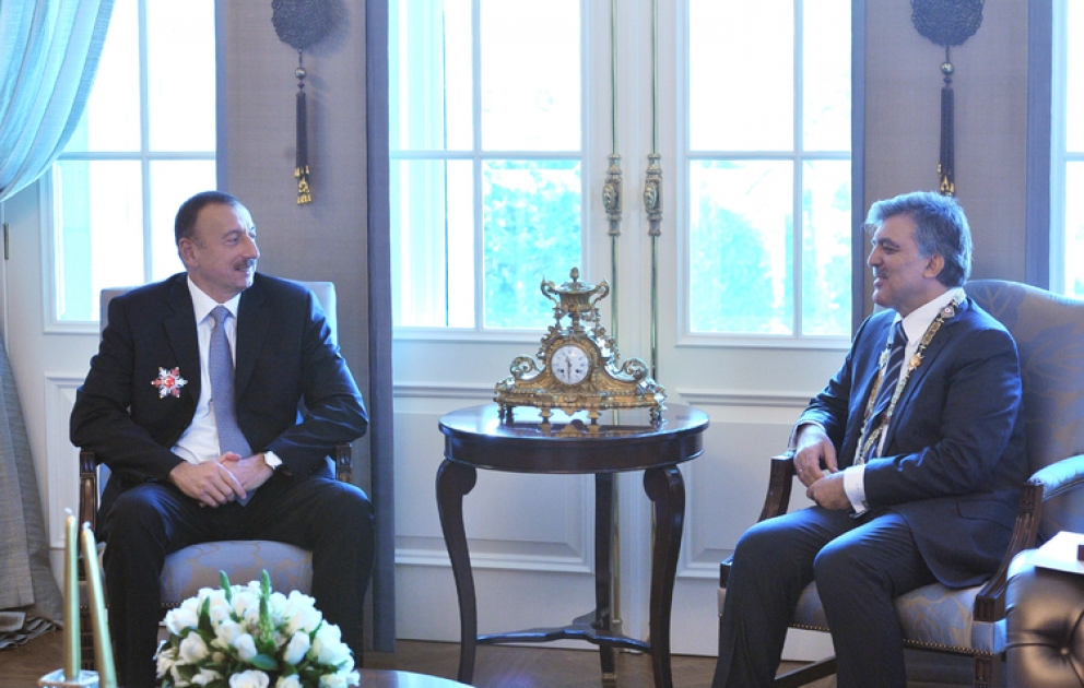 Entretien du président azerbaïdjanais Ilham Aliyev et de son homologue turc Abdullah Gül