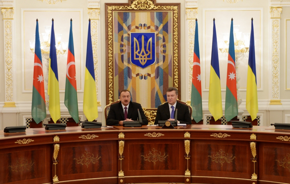 Le point de presse du président azerbaïdjanais Ilham Aliyev et de son homologue ukrainien Viktor Ianoukovitch