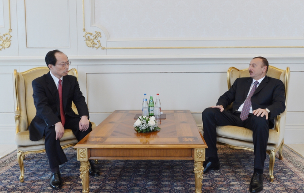 Le président Ilham Aliyev a reçu les lettres de créance du nouvel ambassadeur japonais en Azerbaïdjan