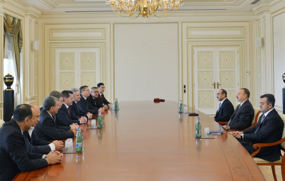 Le président azerbaïdjanais Ilham Aliyev a reçu la délégation dirigée par le gouverneur de la région d’Astrakhan de la Russie