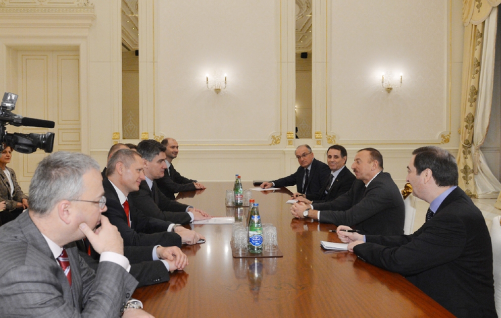 Le président azerbaïdjanais Ilham Aliyev a reçu la délégation conduite par le Premier ministre croate Zoran Milanovic
