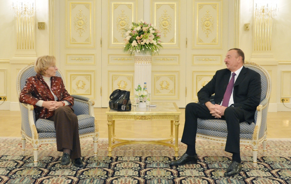 Le président azerbaïdjanais Ilham Aliyev a reçu Emma Bonino, ministre italienne des Affaires étrangères