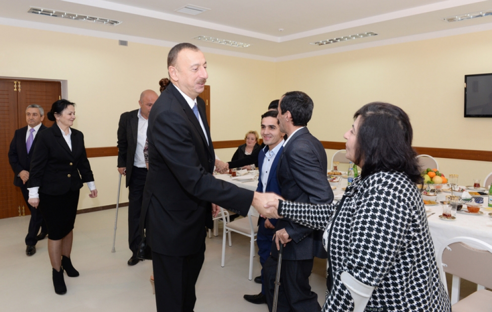 Le président Ilham Aliyev a participé à l’inauguration du Centre de réhabilitation professionnelle des jeunes handicapés dans le bourg de Nouveau Ramana de Bakou