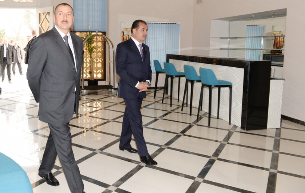 Azərbaycan Prezidenti Gəncədəki “VEGO” otelində yaradılmış şəraitlə tanış olub