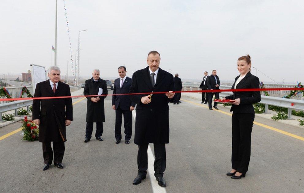 Yeni tikilmiş Gəncə dairəvi avtomobil yolu istifadəyə verilib