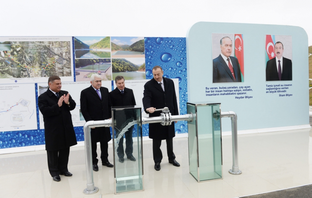 Göygöl şəhərinə içməli suyun verilməsinə başlanmışdır