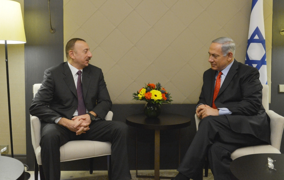 Azərbaycan Prezidenti İlham Əliyev İsrailin Baş naziri Benyamin Netanyahu ilə görüşmüşdür
