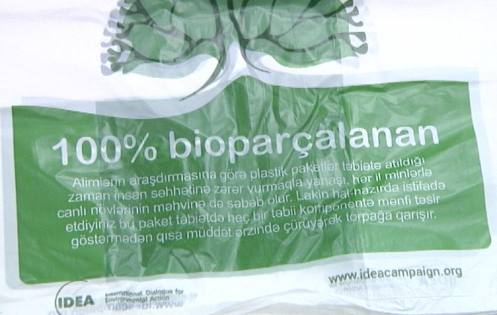 IDEA-nın bioparçalanan paketlərini şəhərimizin alış-veriş mərkəzlərindən soruşun