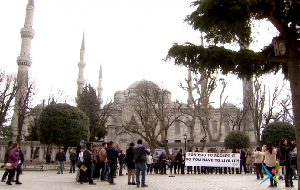 İstanbulun Sultanahmet meydanında Xocalı Soyqırımı haqqında film çəkilib