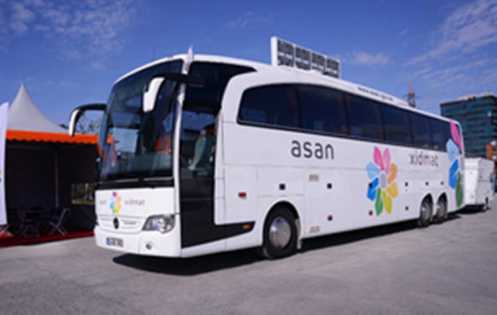 “ASAN xidmət”in səyyar avtobusları 4 gün Qoşa qala qapılarının qarşısında vətəndaşlara xidmət göstərəcək
