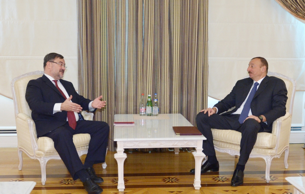 Azərbaycan Prezidenti İlham Əliyev ATƏT-in Bakı layihə əlaqələndiricisini qəbul edib