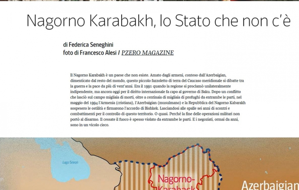 İtaliyanın “Corriere della sera” qəzetinin saytında Ermənistan-Azərbaycan, Dağlıq Qarabağ münaqişəsi barədə məqalə yerləşdirilib