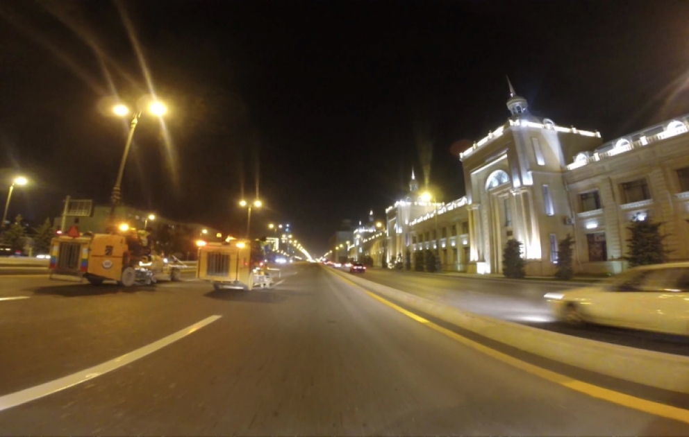 Heydər Əliyev prospektindəki əsas yol açılıb