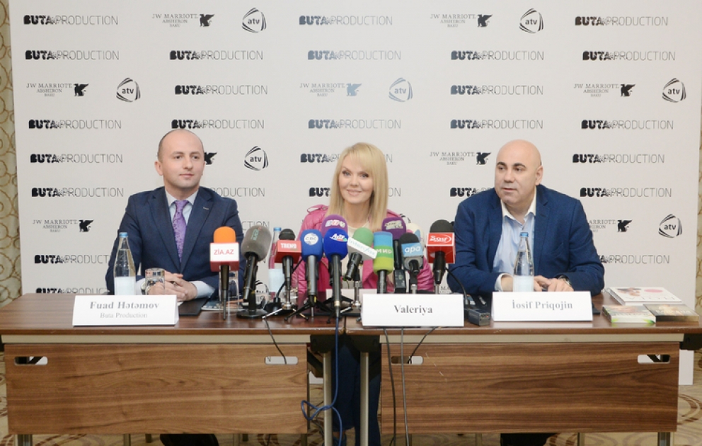 Rusiya Federasiyasının Xalq Artisti Valeriya Bakıdakı konsertində məşhur hitləri ilə yanaşı, yeni mahnılarını da təqdim edəcək