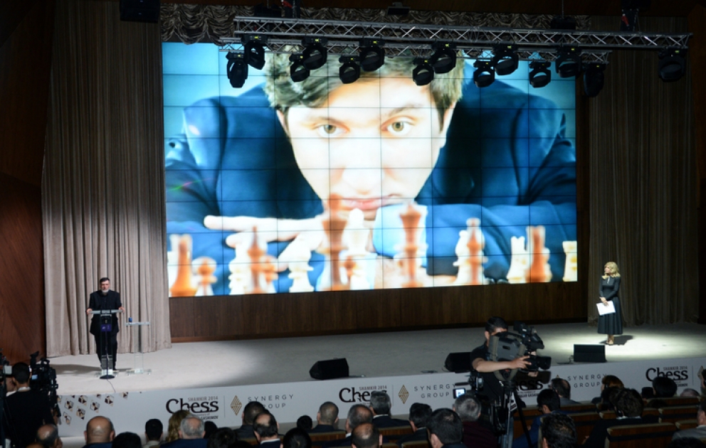 Şəmkirdə Vüqar Həşimovun xatirəsinə həsr edilmiş “Shamkir Chess- 2014” şahmat turnirinin təntənəli açılış mərasimi olub