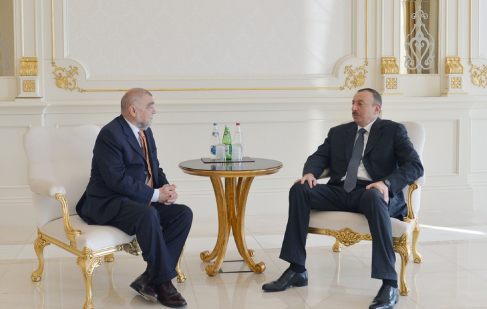 Azərbaycan Prezidenti İlham Əliyev Xorvatiyanın keçmiş Prezidenti Stepan Mesiçi qəbul edib